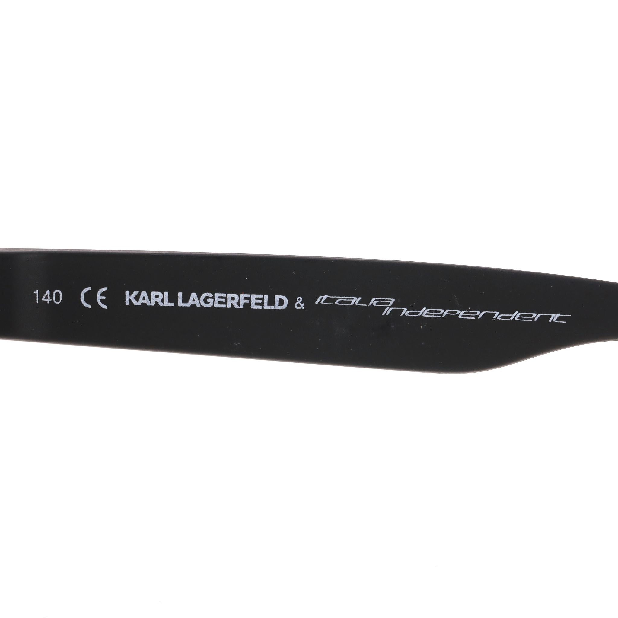 Donna Occhiali da sole Karl Lagerfeld x Italia Independent Wayfarer Velvet in vendita