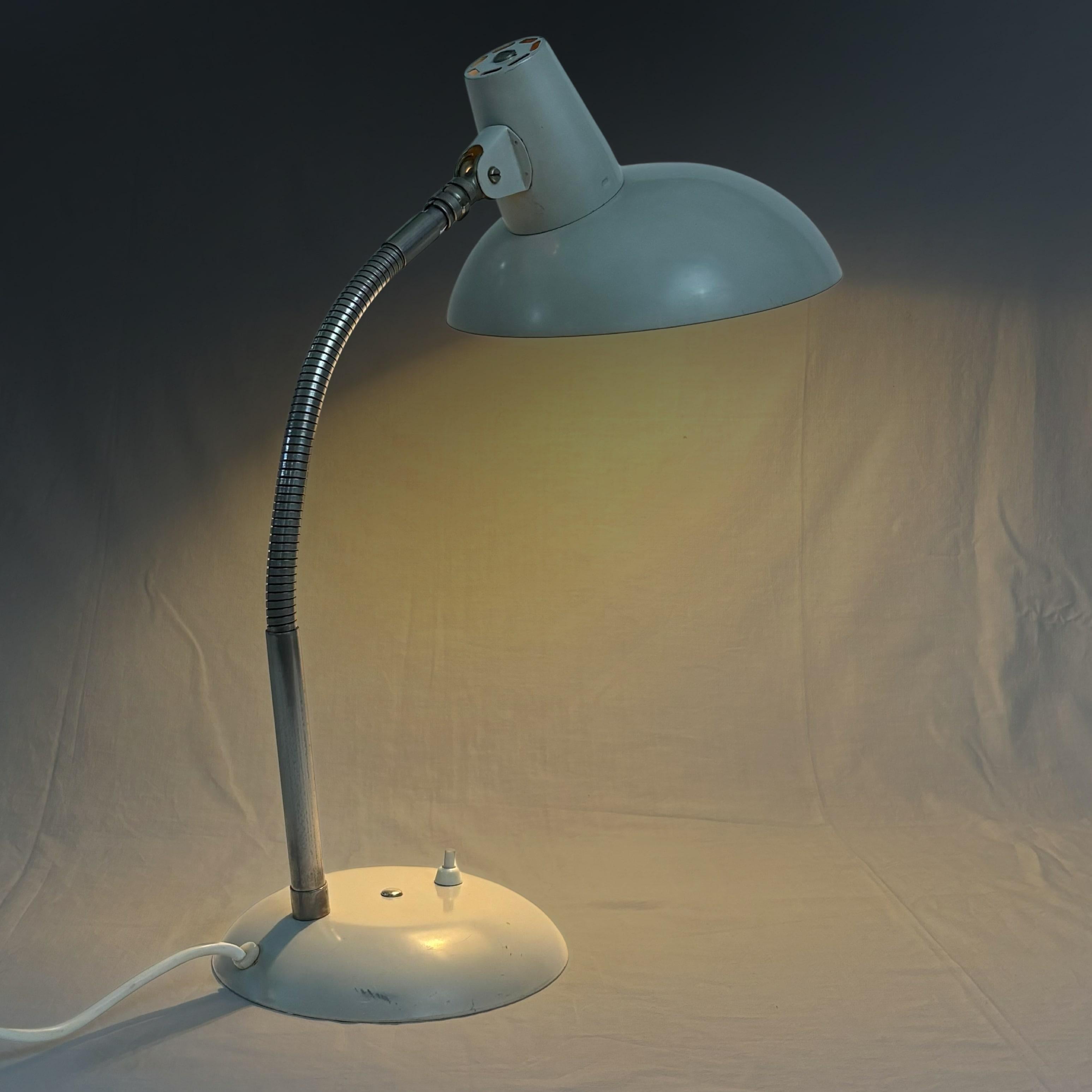 Mid-20th Century Karl Lang, modernist table lamp 832 by SIS Licht, Bauhaus style, Germany, 1950s For Sale