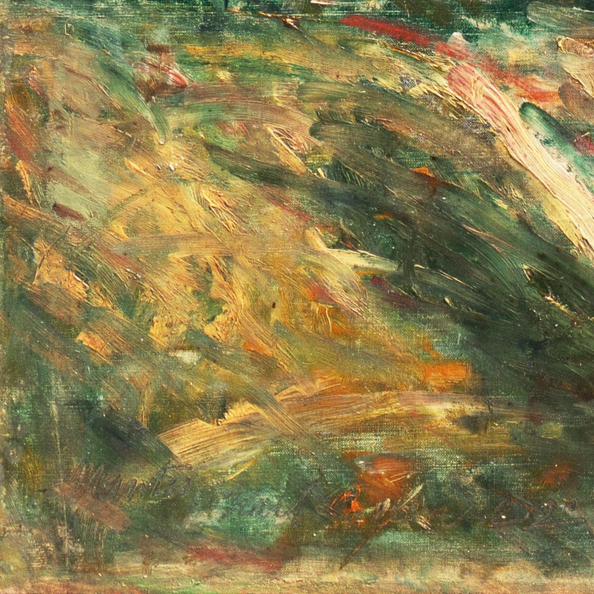 'River Landscape, Provence', Salon d'Automne, Paris, Benezit, Danish Modernist - Painting by Karl Larsen