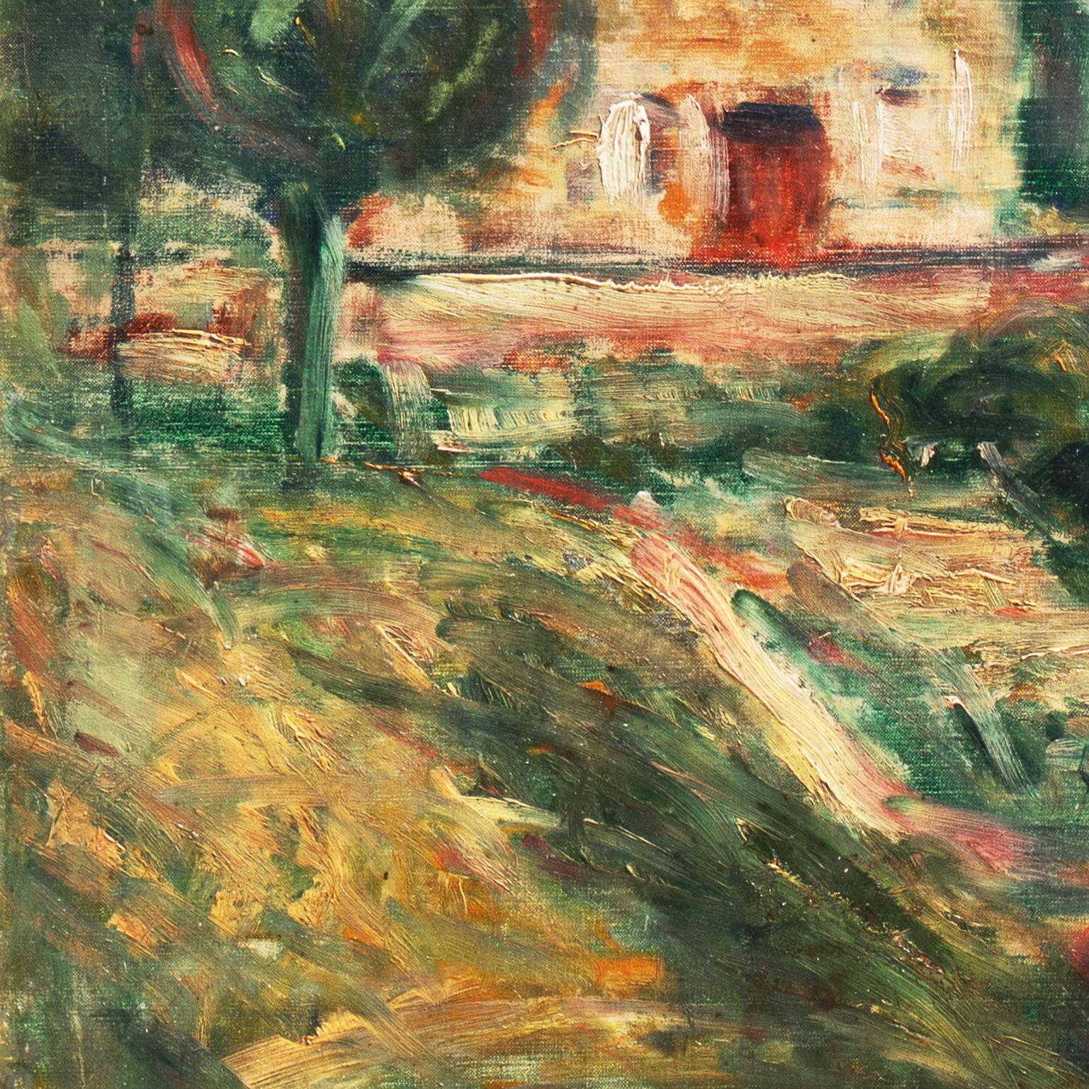 'River Landscape, Provence', Salon d'Automne, Paris, Benezit, Danish Modernist - Impressionist Painting by Karl Larsen