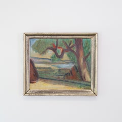 Karl Larsen 'Mediterranean view at Cagnes-Sur-Mer', 1927, Denmark