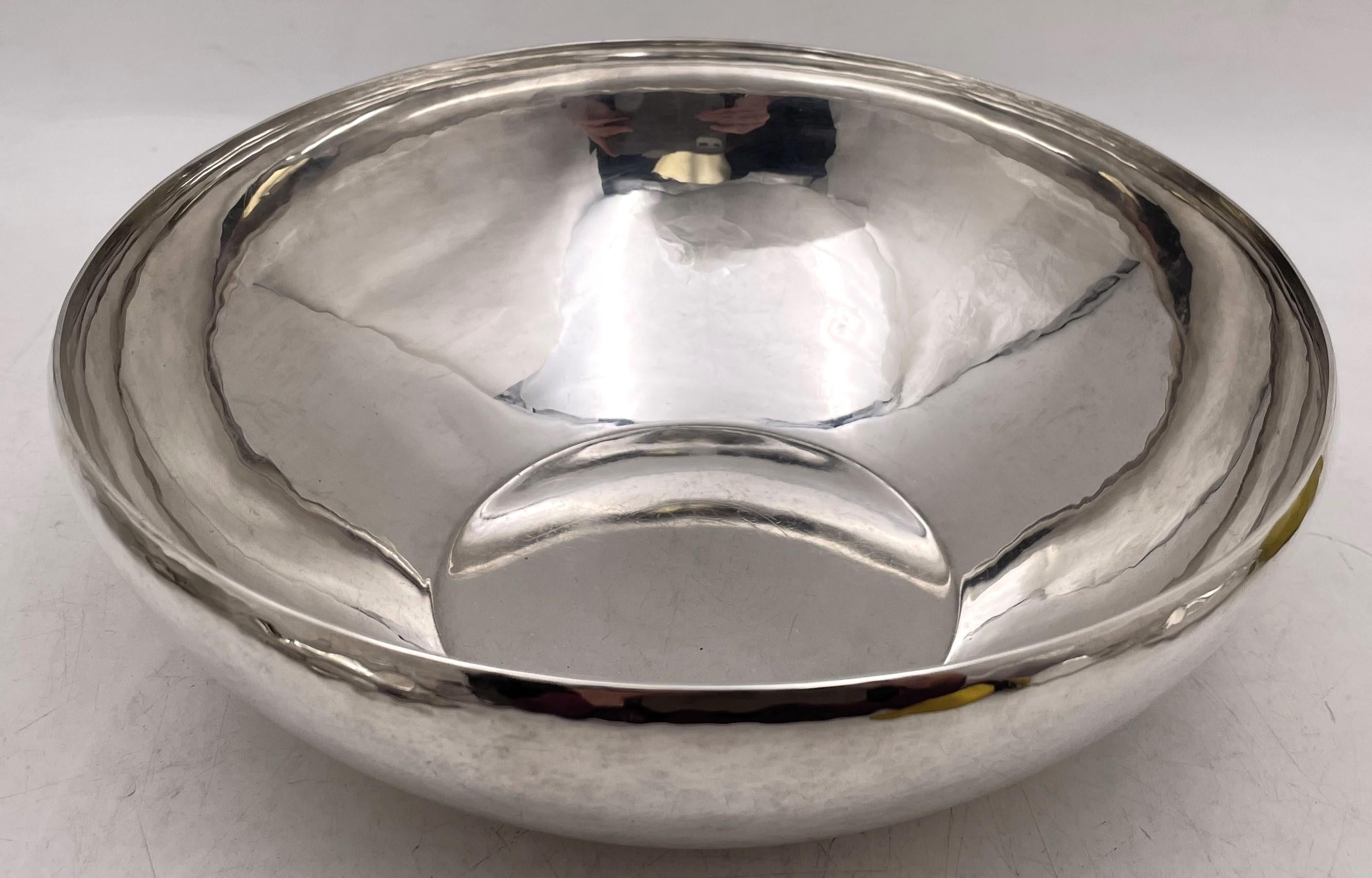 Karl Leinonen, gehämmerte Tafelaufsatzschale aus Sterlingsilber, Arts & Crafts Boston (Arts and Crafts)