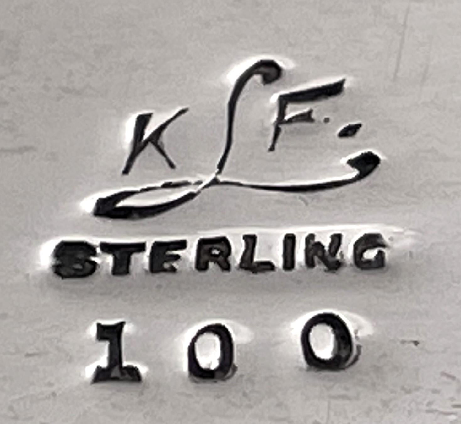 Karl Leinonen, gehämmerte Tafelaufsatzschale aus Sterlingsilber, Arts & Crafts Boston im Zustand „Gut“ in New York, NY
