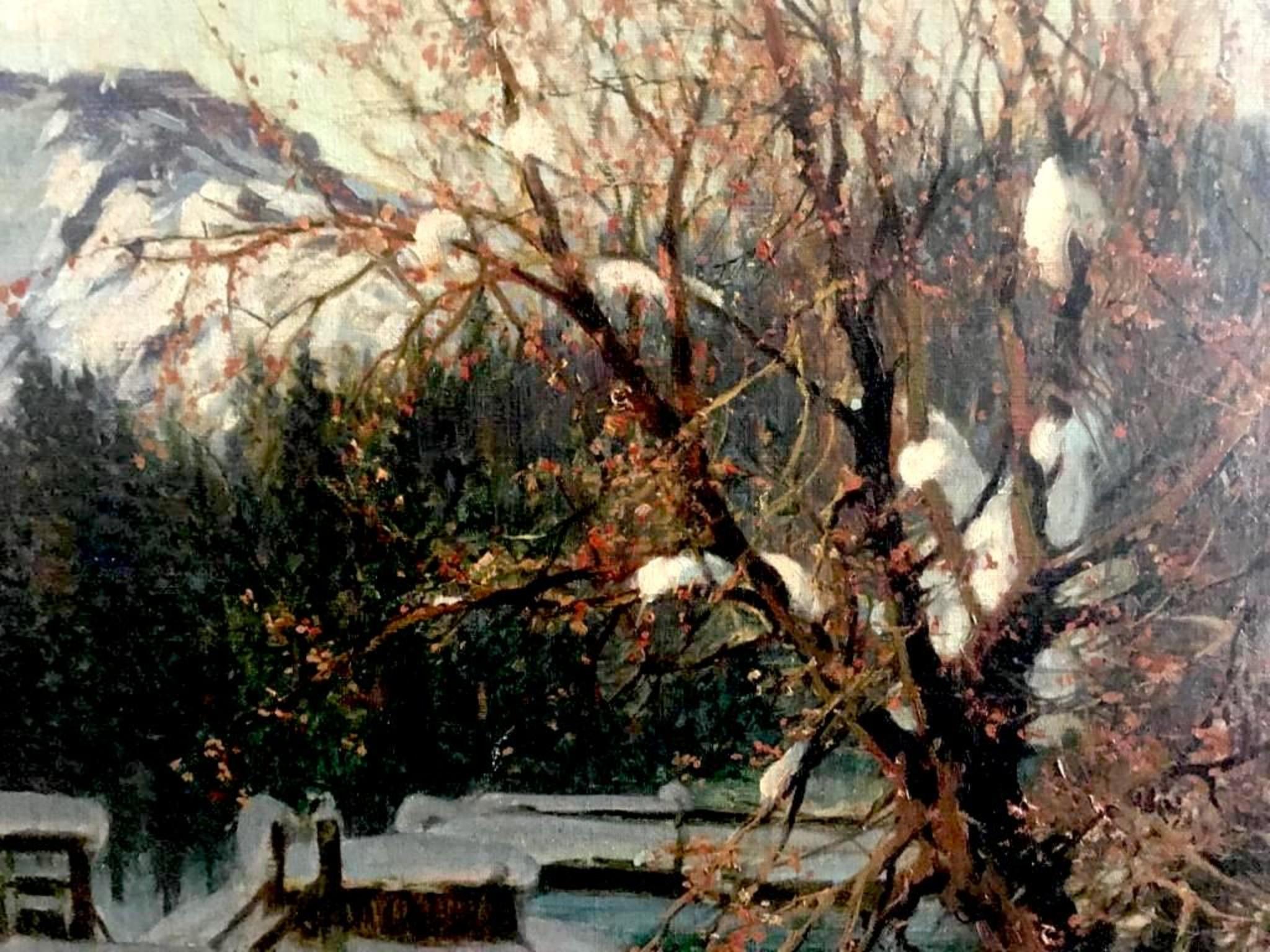 KARL LUDWIG PRINZ (1875-1944) 
Winter Landscape
​​​​Oil on canvas. Signed. Framed. 
Size: 32 inches (h)x 39 inches (w) canvas.
40 inches (h) x 48 inches (w) frame. 

PROVENANCE: Bought in KARL LOCHER GALLERY WIEN. on 31 July 1953

BIO: Prinz was