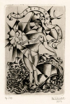 'Ex Libris Dr. Witropp' — German Expressionism