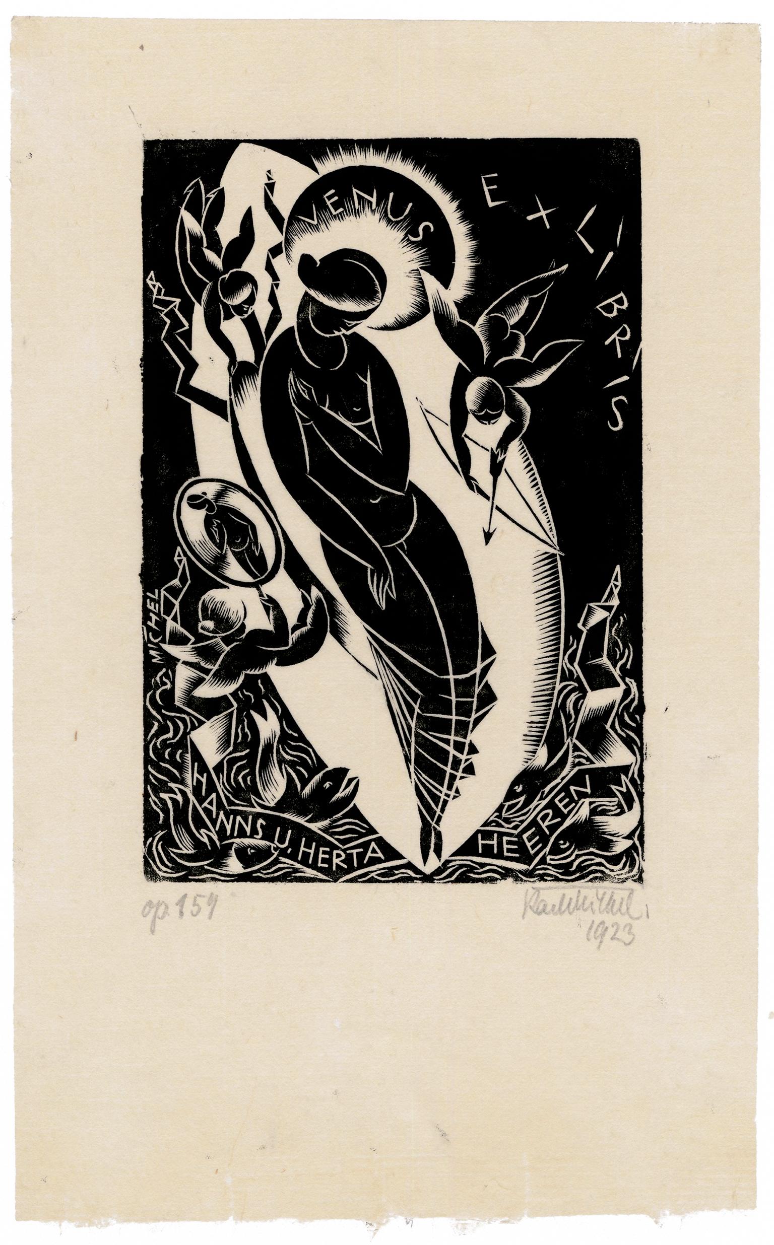 'Venus'  — 1920s German Expressionism - Print by Karl Michel