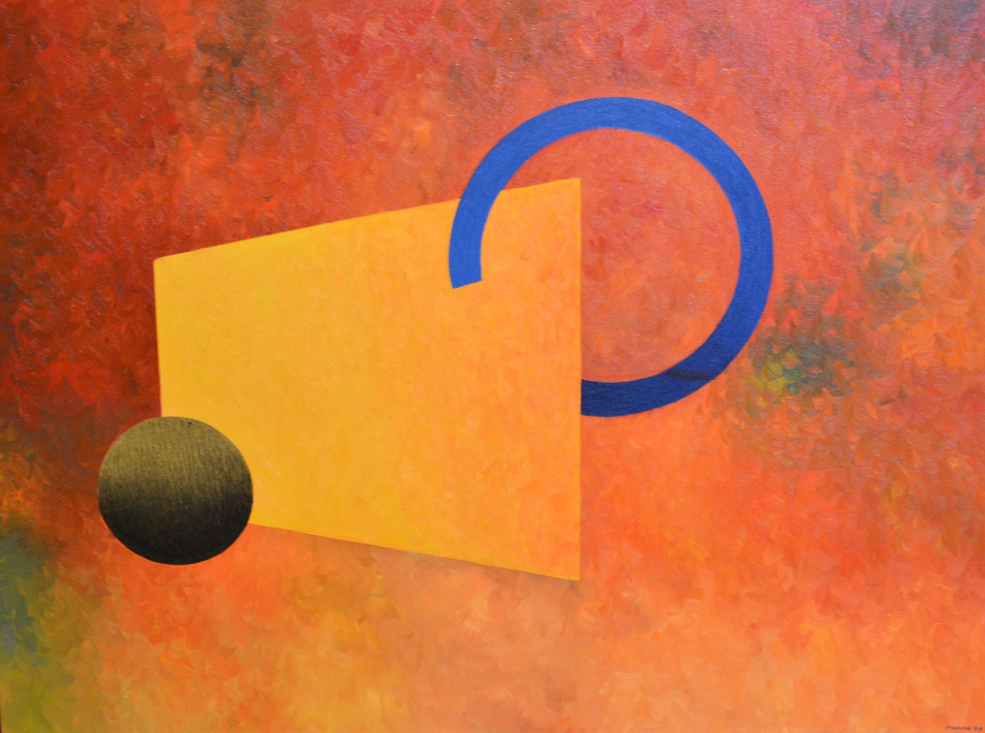 Karl Momen Abstract Painting - The Golden Globe