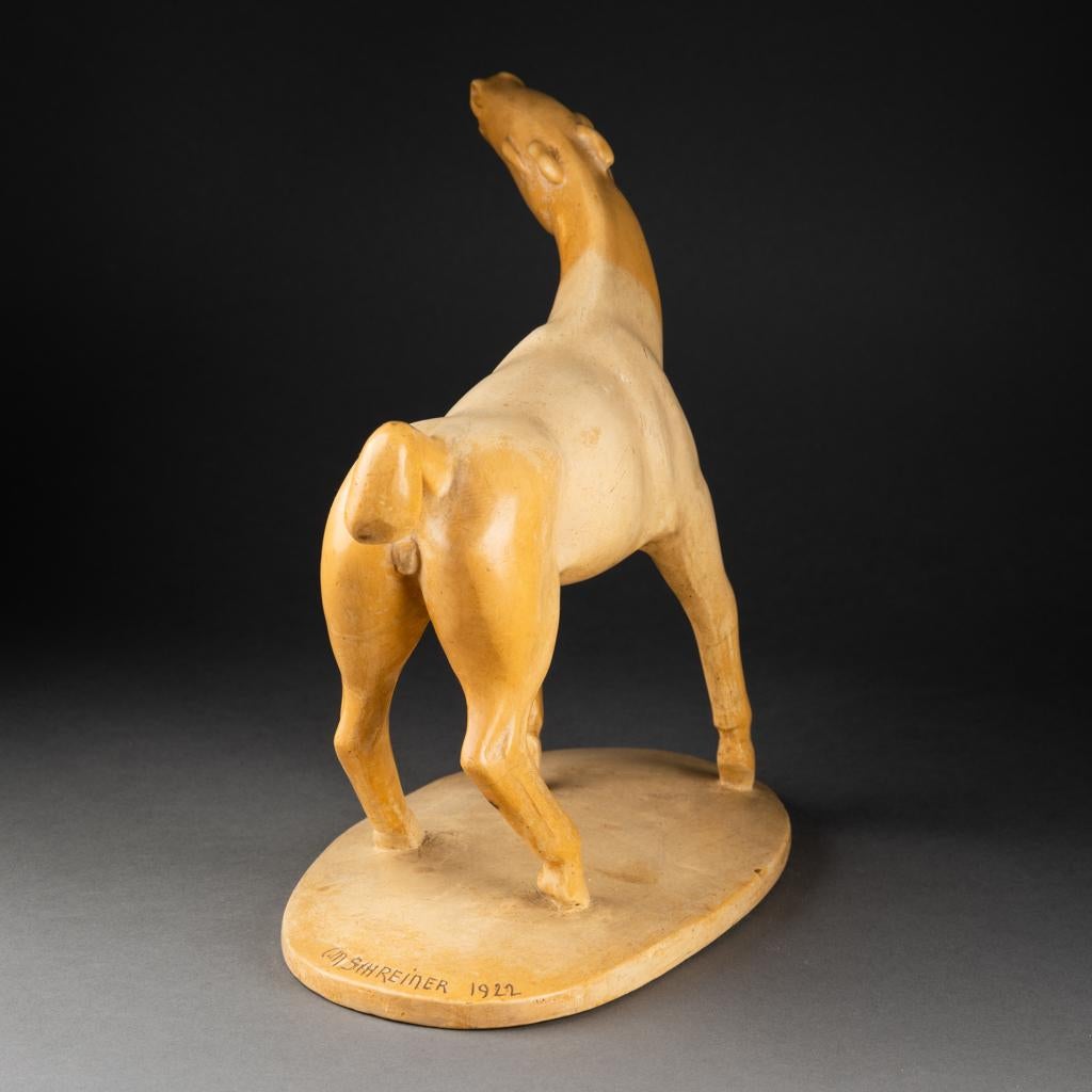 Français Karl Moritz SCHREINER (1889-1948) : « Standing horse », plâtre d'origine, 1922 en vente
