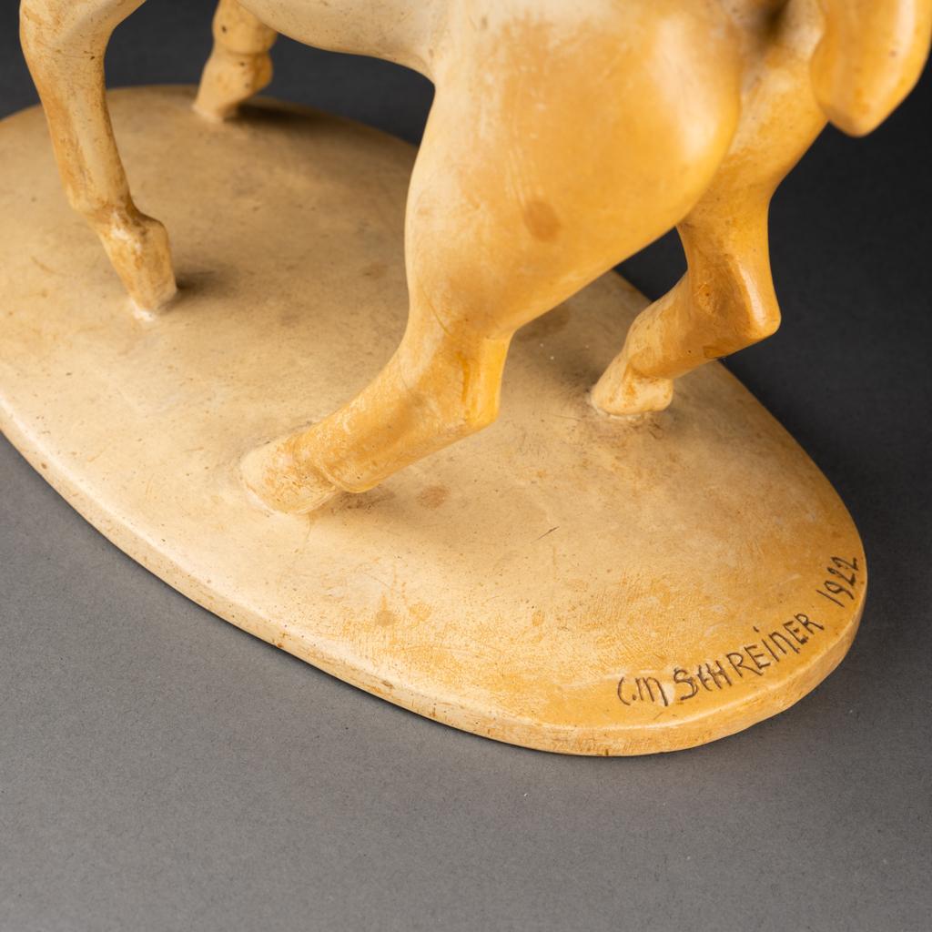 Plâtre Karl Moritz SCHREINER (1889-1948) : « Standing horse », plâtre d'origine, 1922 en vente