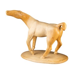 Karl Moritz SCHREINER (1889-1948) : "Standing horse", original plaster, 1922