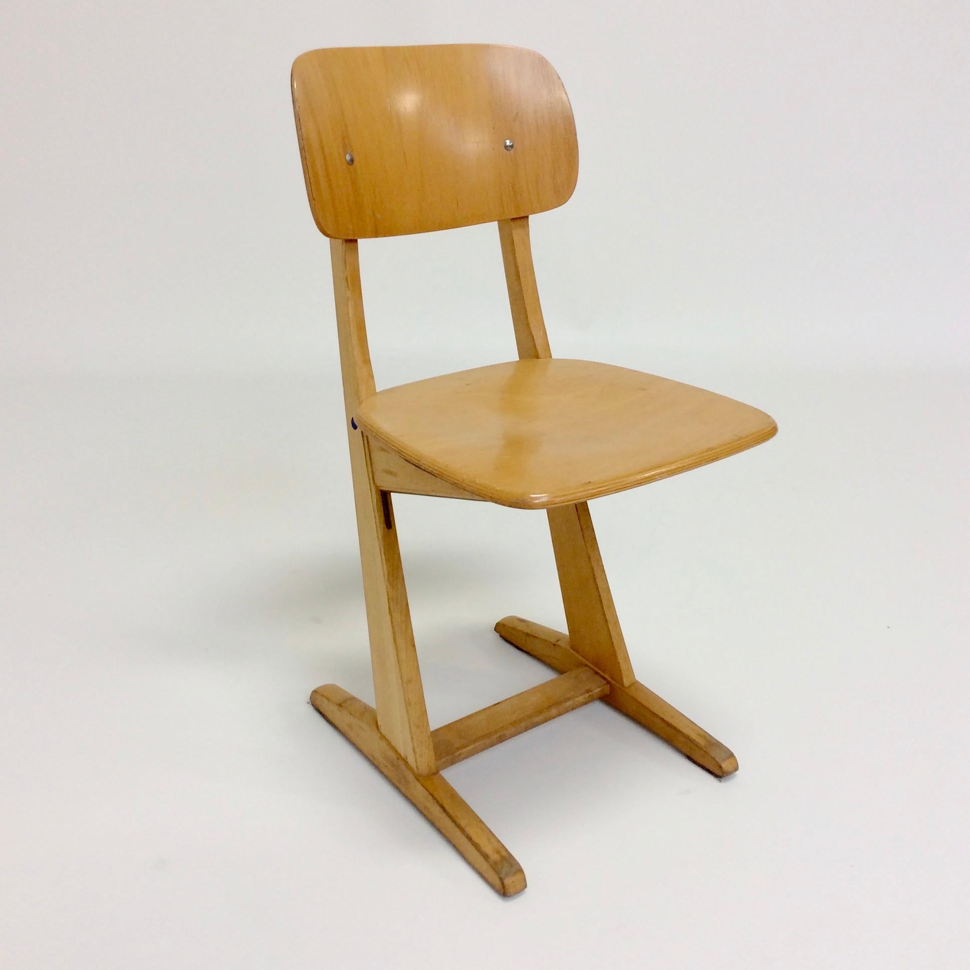 Wood Karl Nothhelfer for Casala Set of 8 Chairs, circa 1960, Germany