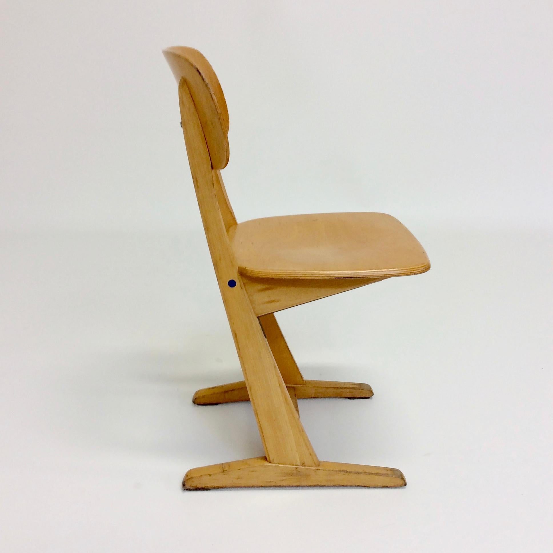 Karl Nothhelfer for Casala Set of 8 Chairs, circa 1960, Germany 1