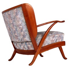 Midcentury Sofa and Wingback Chairs Set by Karl Nothelfer, 1957, Cherry Wood