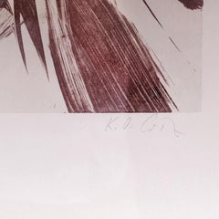 Karl Otto Götz color lithograph untitled 1967