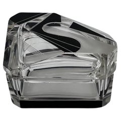 Caja de cigarrillos de cristal Art Decó Karl Palda