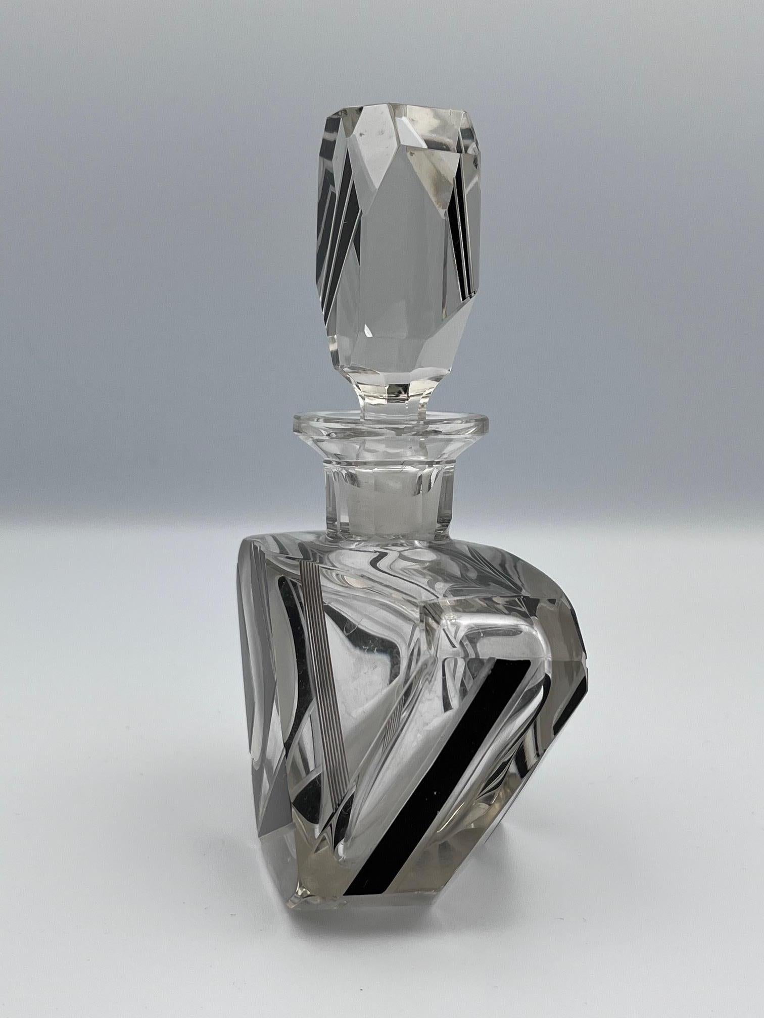 Milieu du XXe siècle Bouteille de parfum Art déco Karl Palda en vente