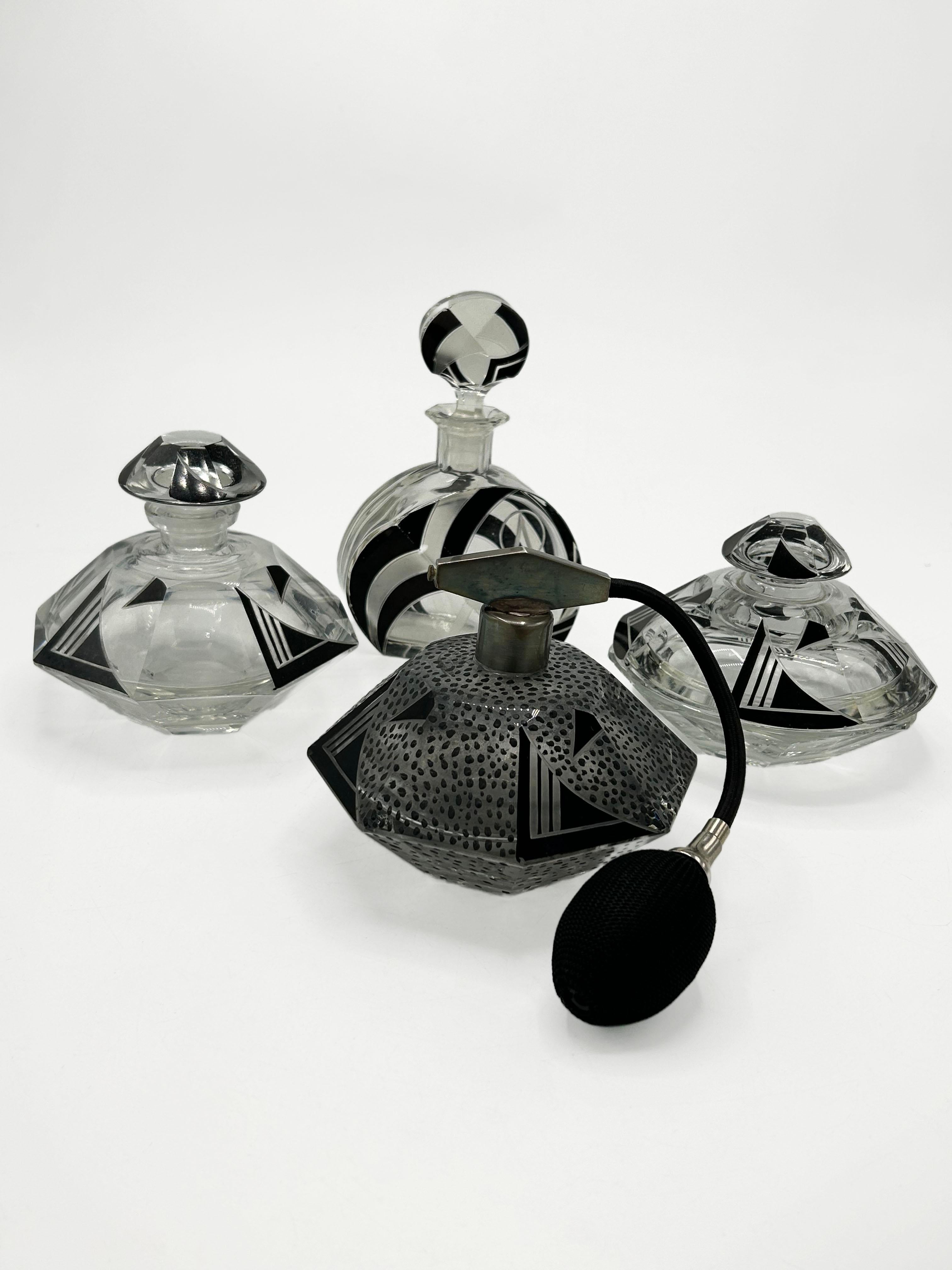 Fatto a mano Set di profumeria Art Deco di Karl Palda, anni '30 circa in vendita