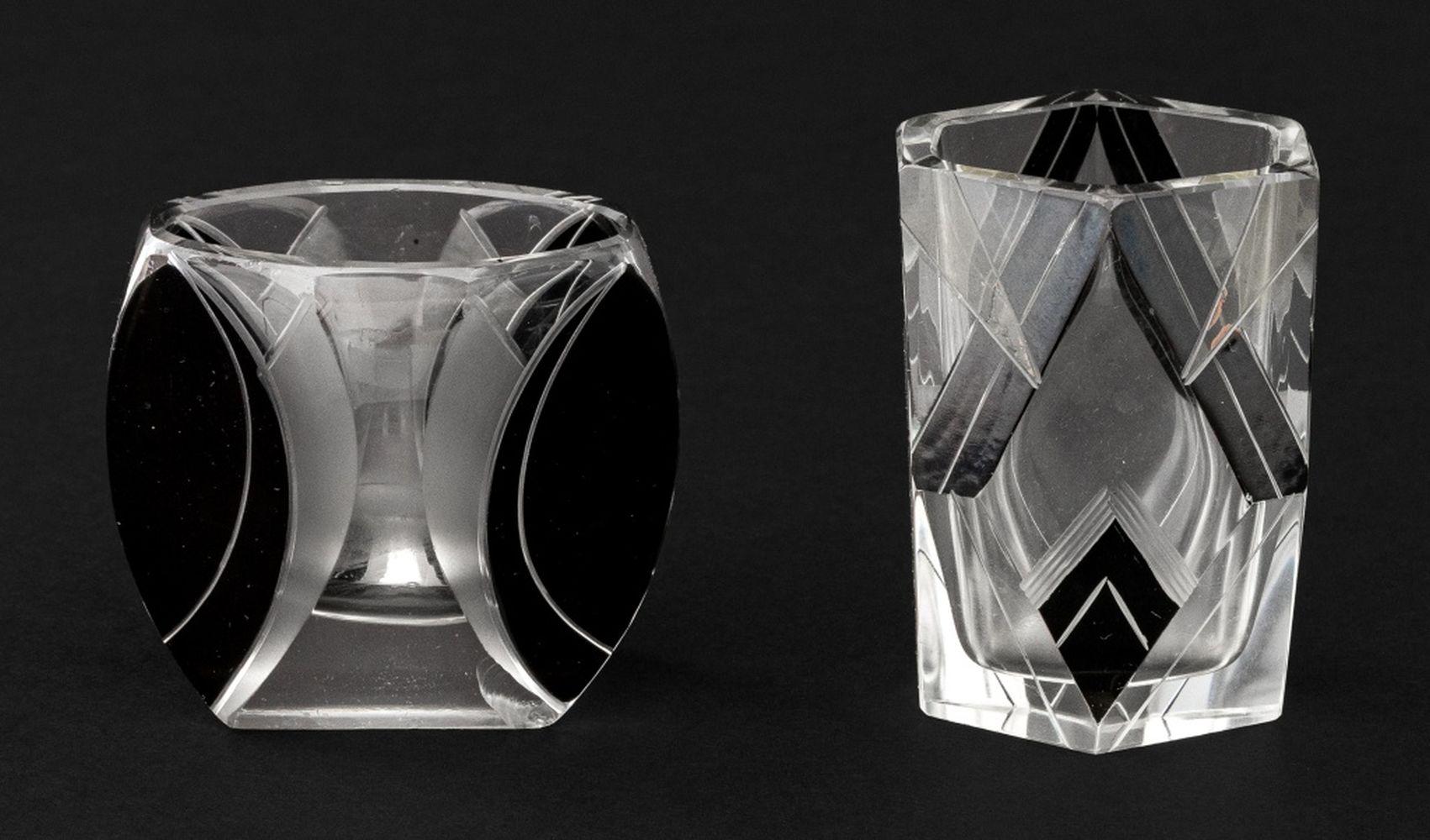 Karl Palda Attr. Bohemian Glass Barware, 9 For Sale 8