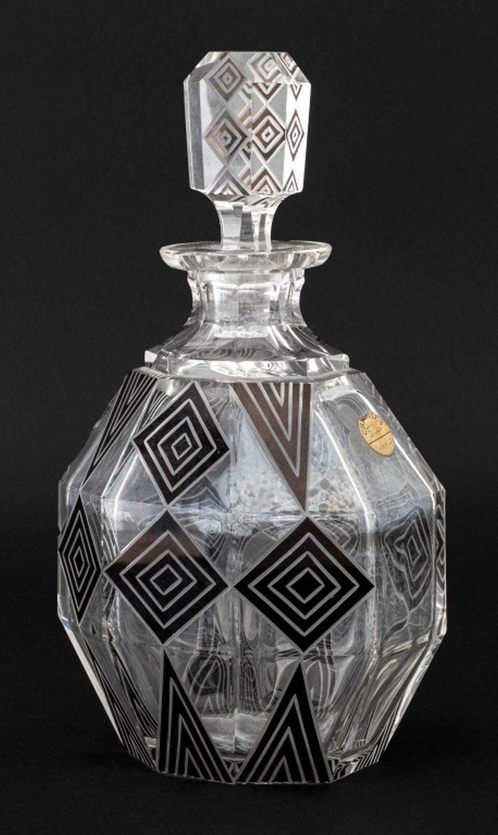 Karl Palda Attr. Bohemian Glass Barware, 9 For Sale 12