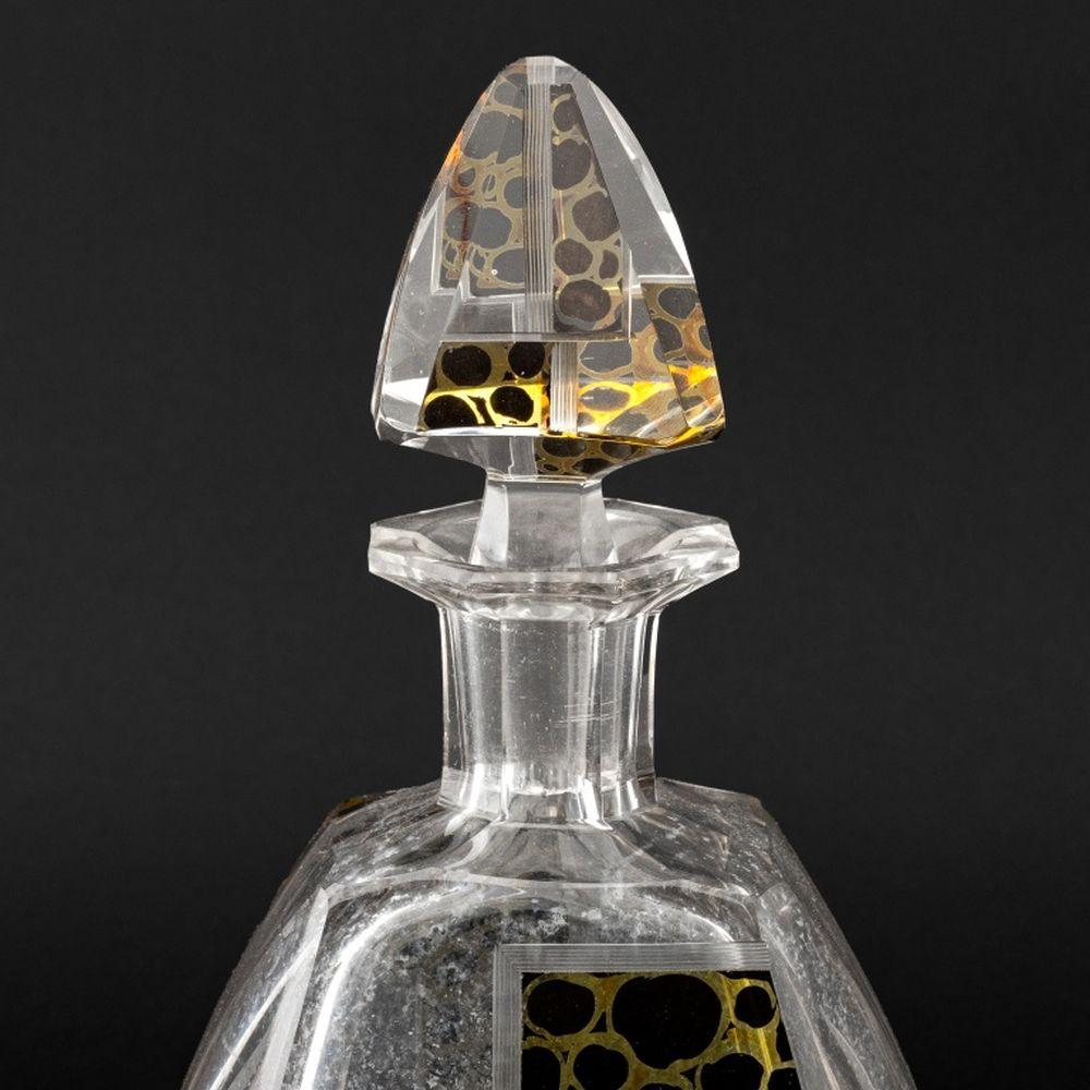 20th Century Karl Palda Attr. Bohemian Glass Barware, 9 For Sale