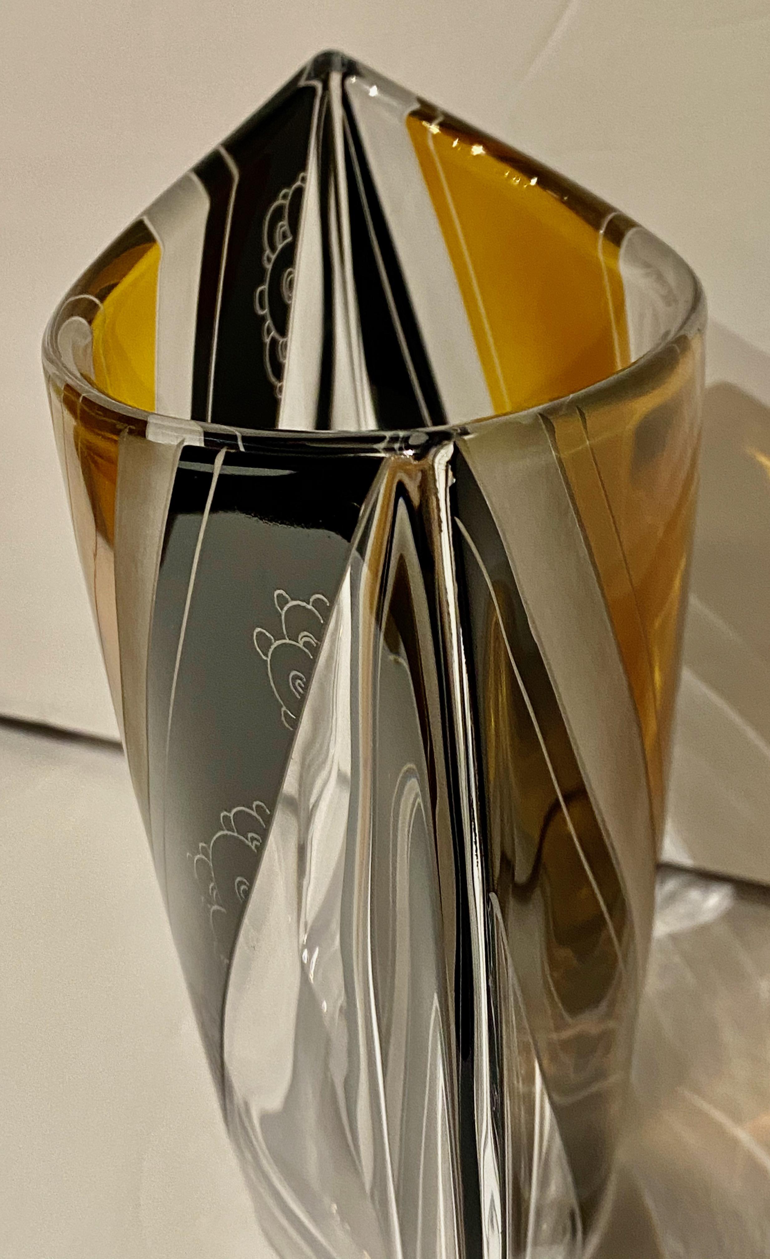 Karl Palda Design Czech Glass Vase 4