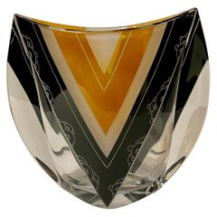 Karl Palda Design Czech Glass Vase