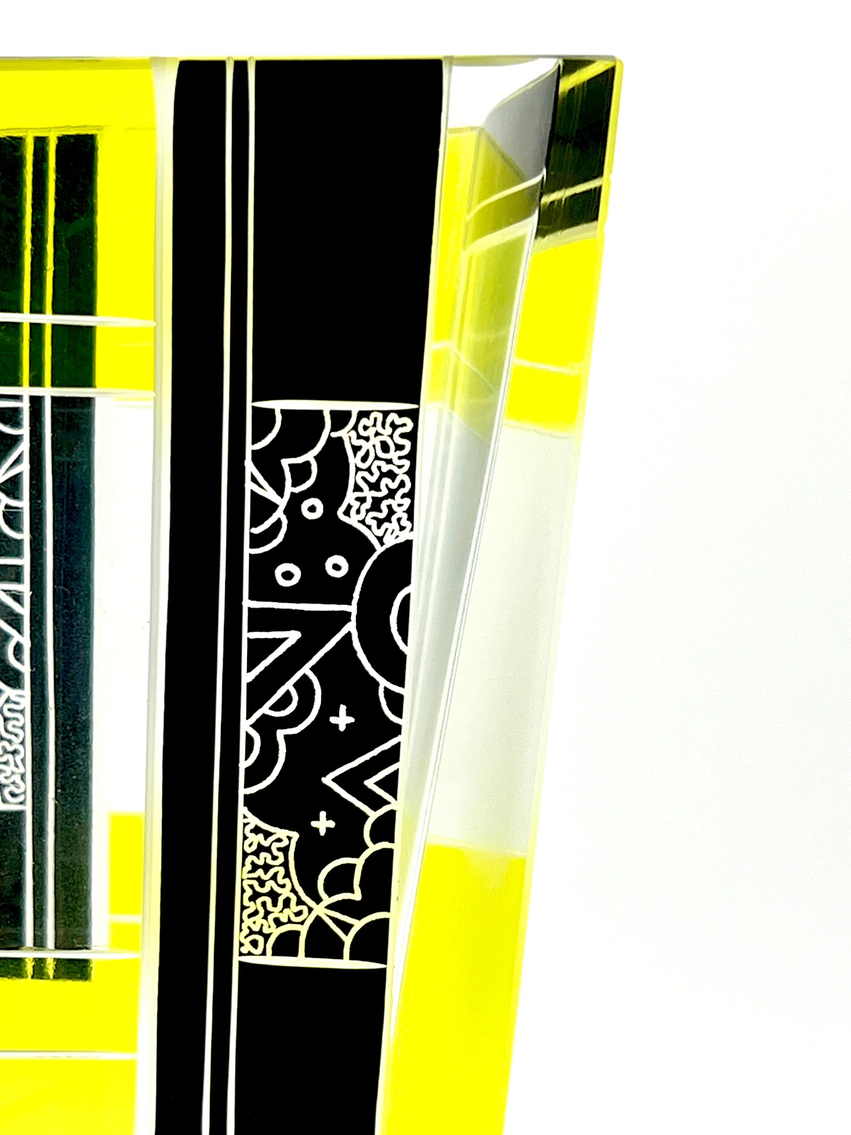 Art déco Karl Palda Glassworks (Tchécoslovaquie) Vase Art Déco 8.5