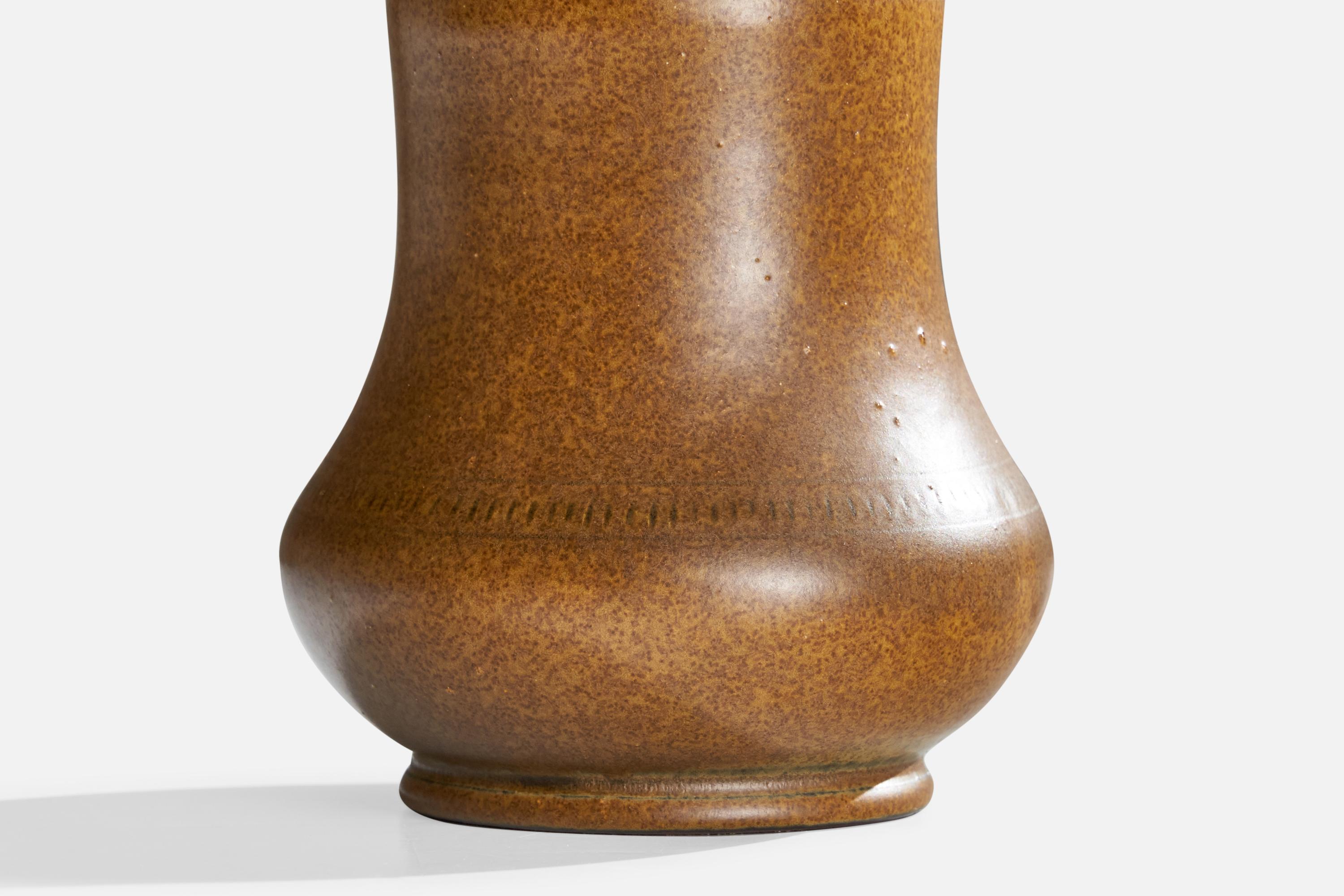 Metà XX secolo Karl Persson, Vaso, Gres, Svezia, anni '40 in vendita