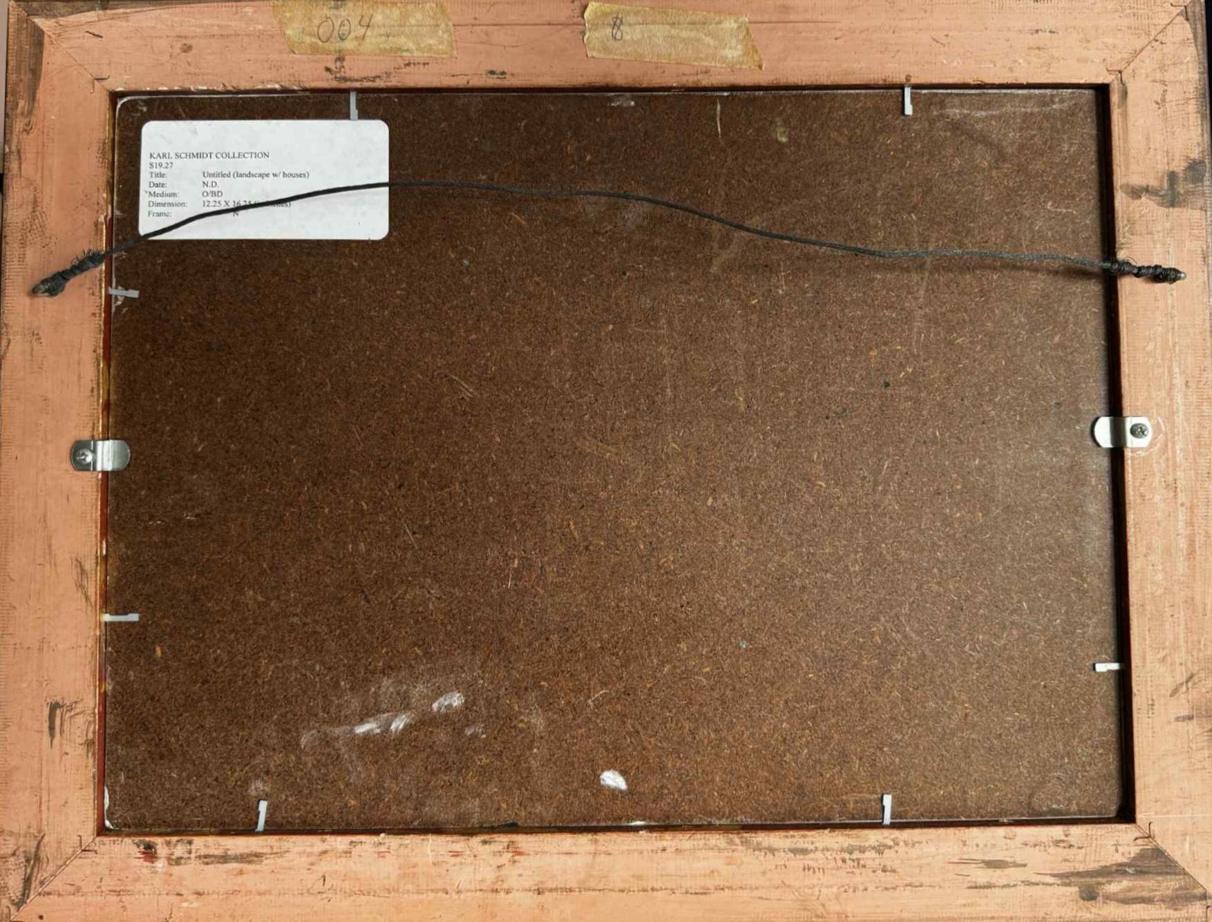 Hütte in den verschneiten Hügeln (Grau), Landscape Painting, von Karl Schmidt (b.1890)