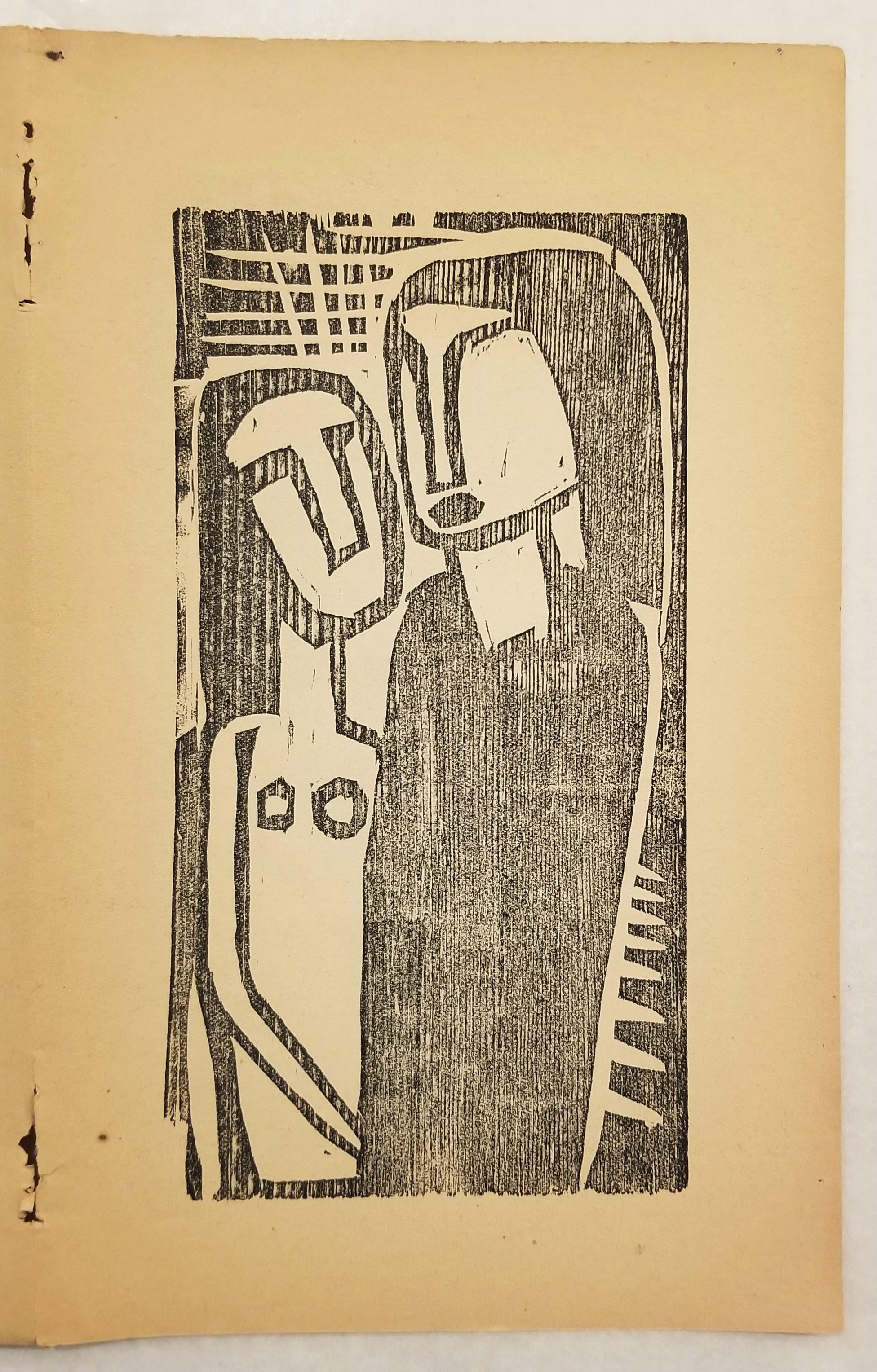 Bekleidete und nackte Frau (Femme vêtue et nue) /// Expressionnisme allemand  - Expressionniste Print par Karl Schmidt-Rottluff