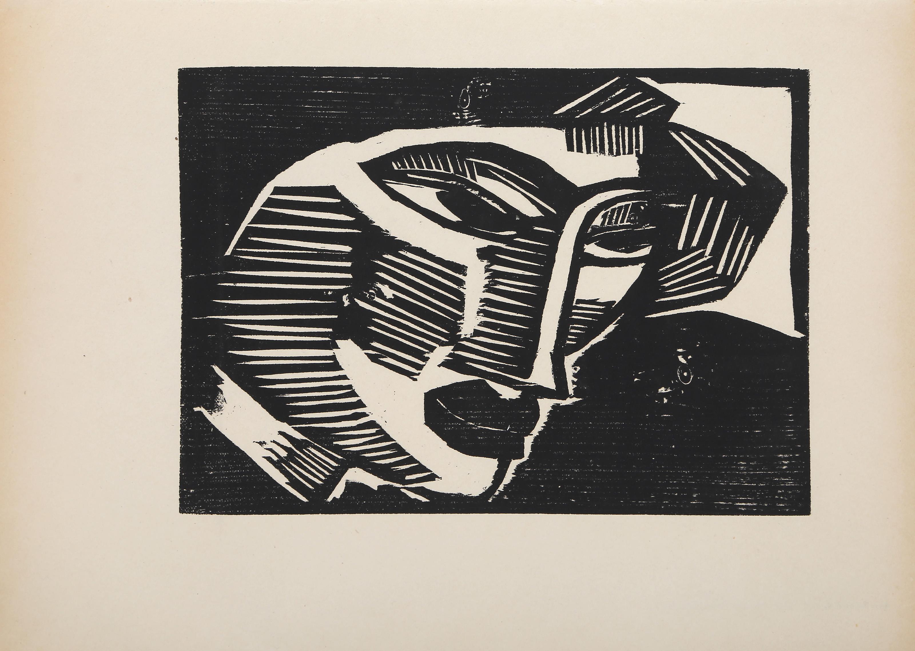 Kopf, Modern Woodcut by Karl Schmidt-Rottluff For Sale 1