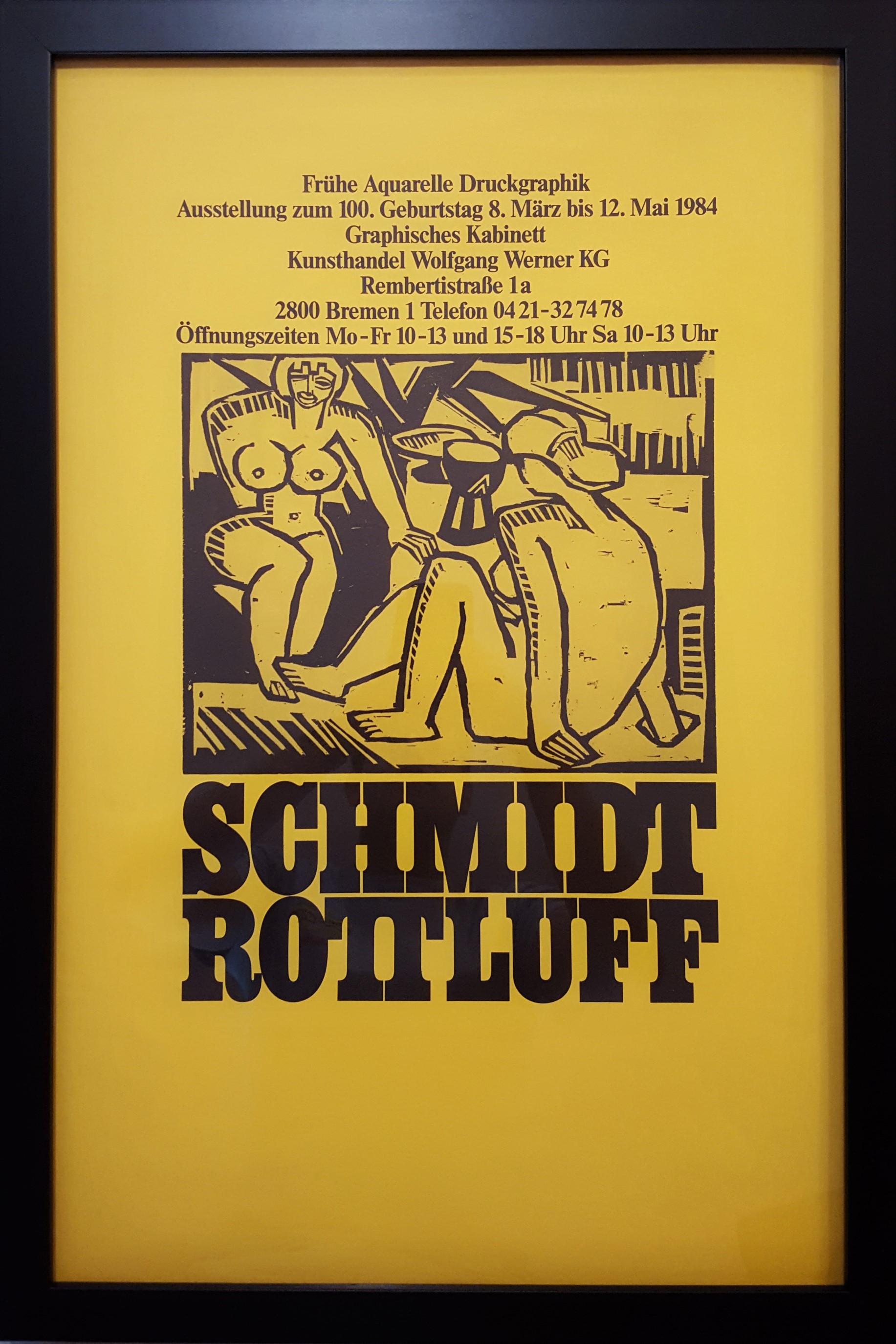 Kunsthandel Wolfgang Werner KG (Nudes) /// German Expressionism Schmidt-Rottluff - Print by Karl Schmidt-Rottluff