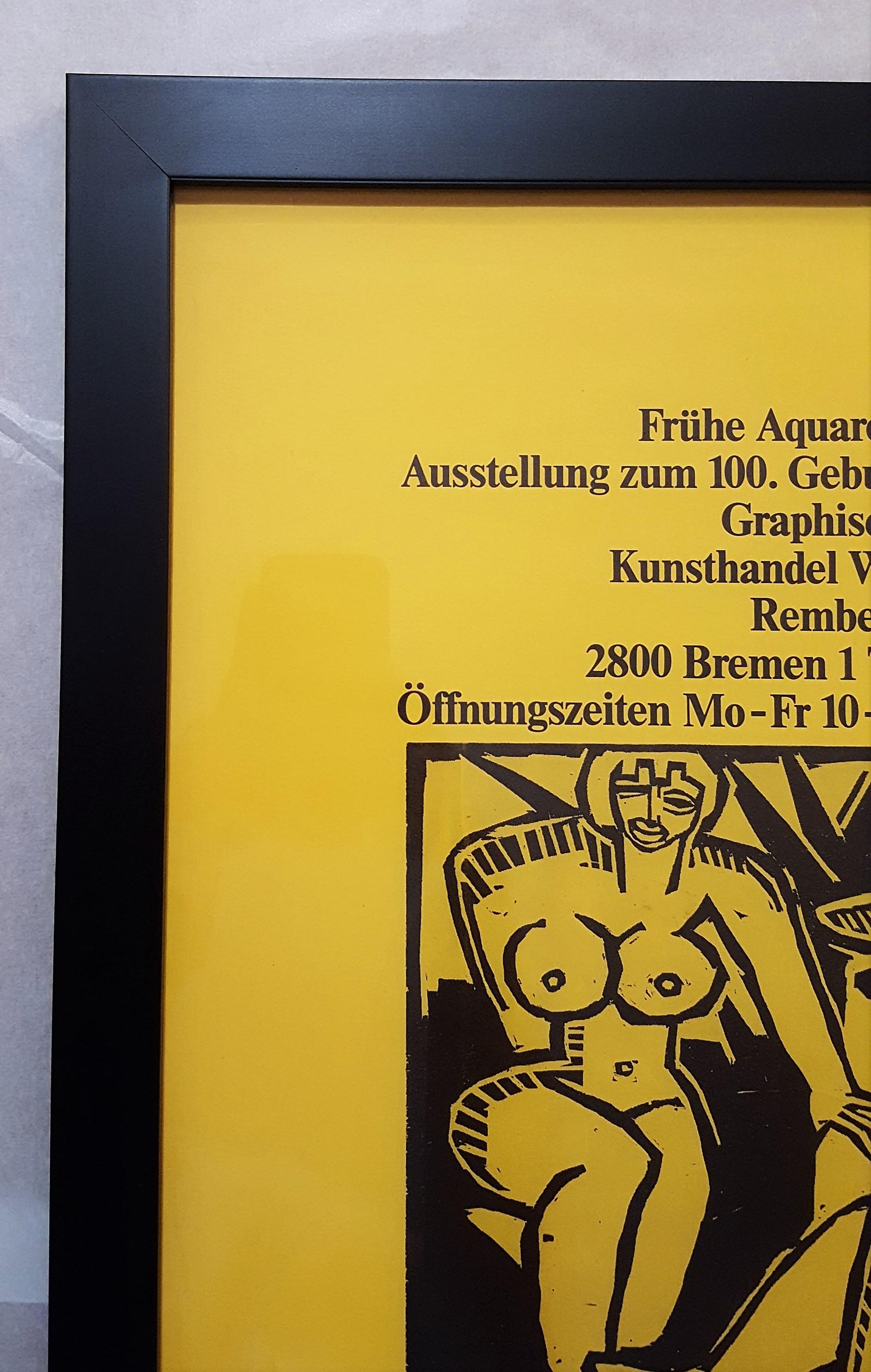 Kunsthandel Wolfgang Werner KG (Nudes) /// German Expressionism Schmidt-Rottluff - Expressionist Print by (After) Karl Schmidt-Rottluff