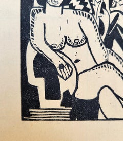 Sitzende Frau mit Blüten (Seated Woman with Flowers) /// Karl Schmidt-Rottluff