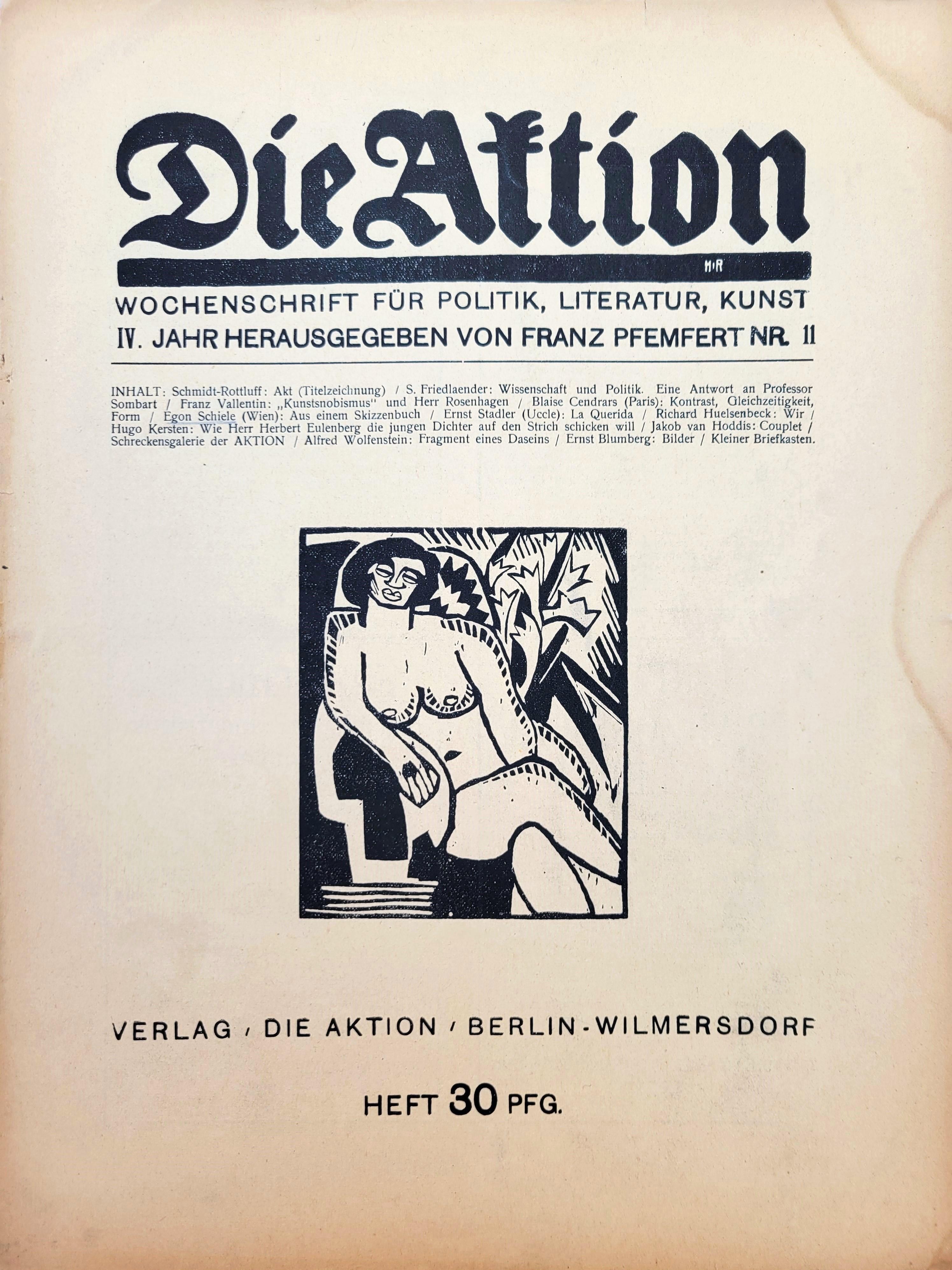 Sitzende Frau mit Blüten /// Karl Schmidt-Rottluff im Angebot 5