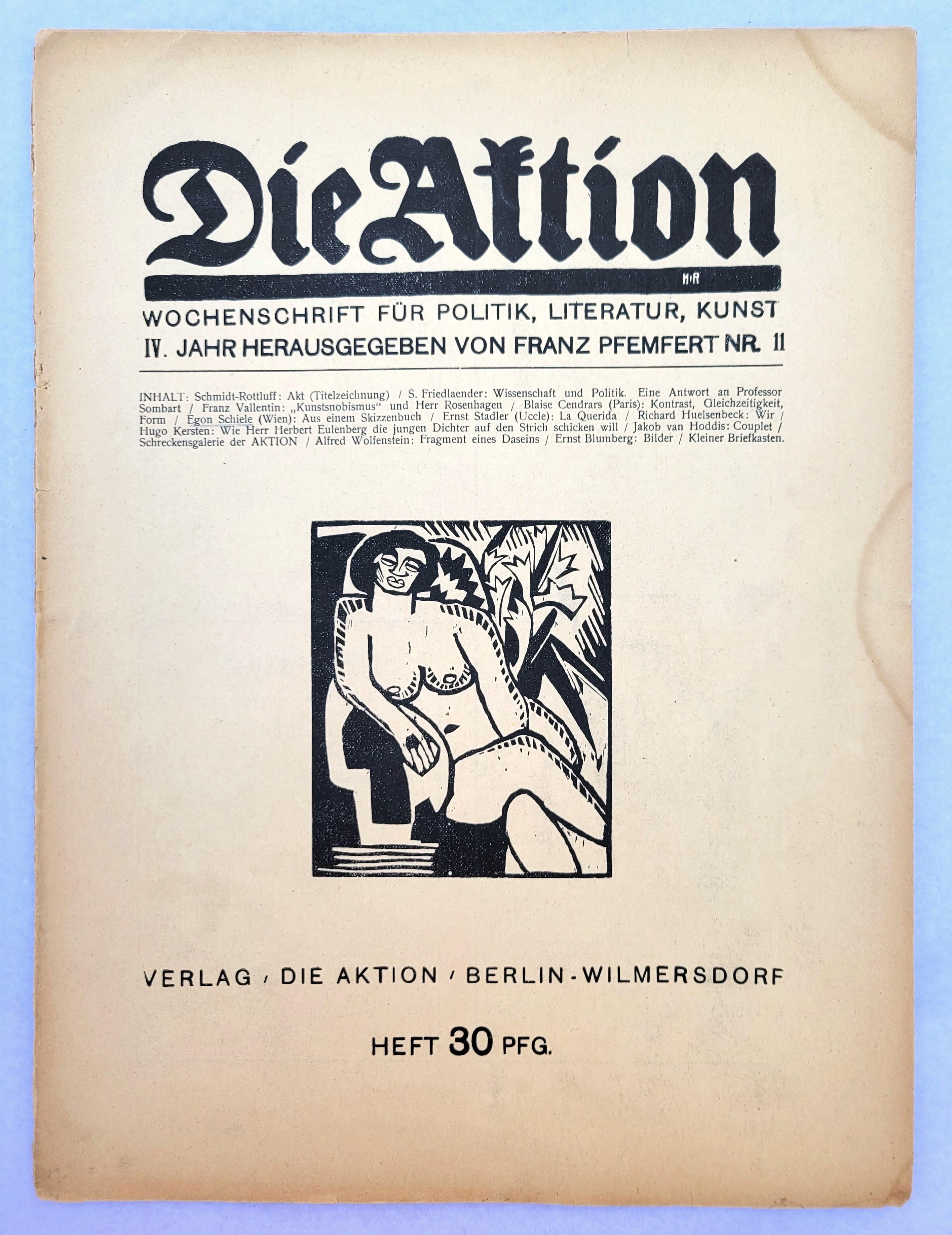 Sitzende Frau mit Blüten /// Karl Schmidt-Rottluff im Angebot 6
