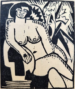 Sitzende Frau mit Blüten (Mujer sentada con flores) /// Karl Schmidt-Rottluff