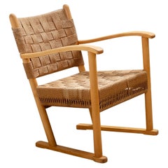 Karl Schrøder Lounge Chair Model 1641 for Fritz Hansen, 1940s Denmark
