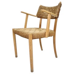 Karl Schrøder Model 1572 Armchair with Sea Grass for Fritz Hansen