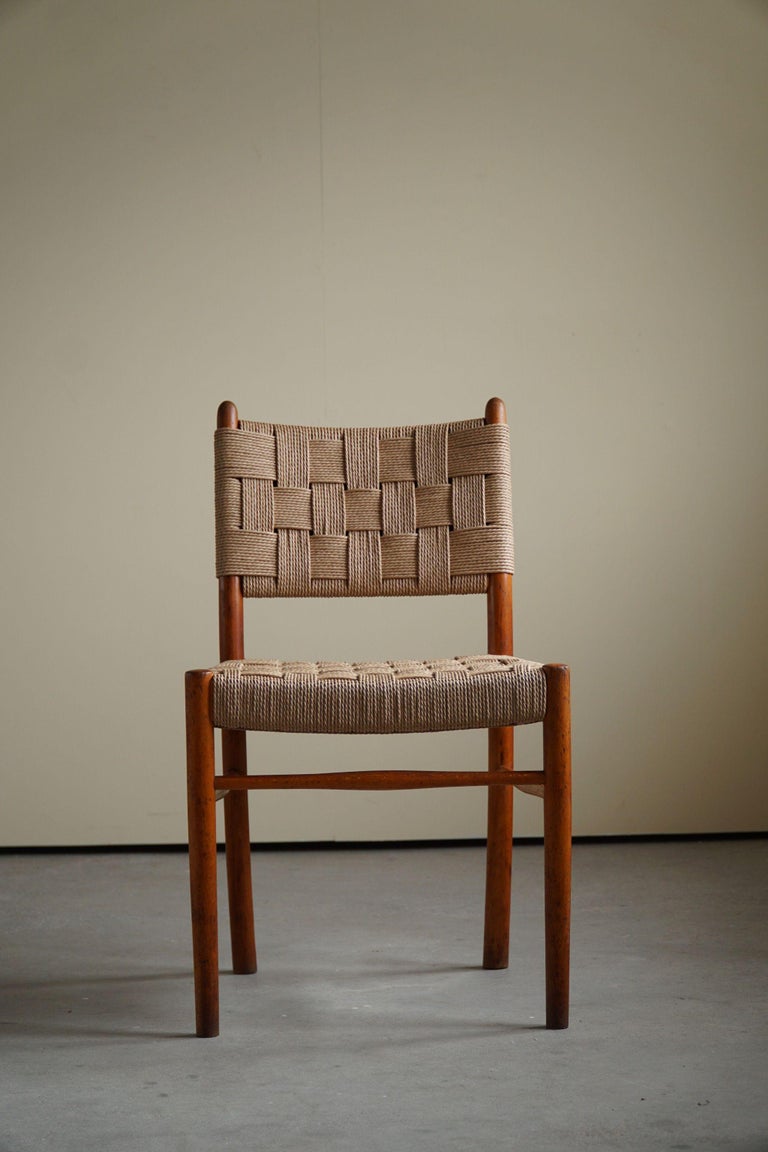 Mid-20th Century Karl Schrøder, Set of 4 Dining Chairs for Fritz Hansen, 