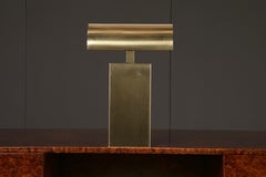 Karl Spinger 'Sculpture' Brass Table Lamp, c 1980, Signed