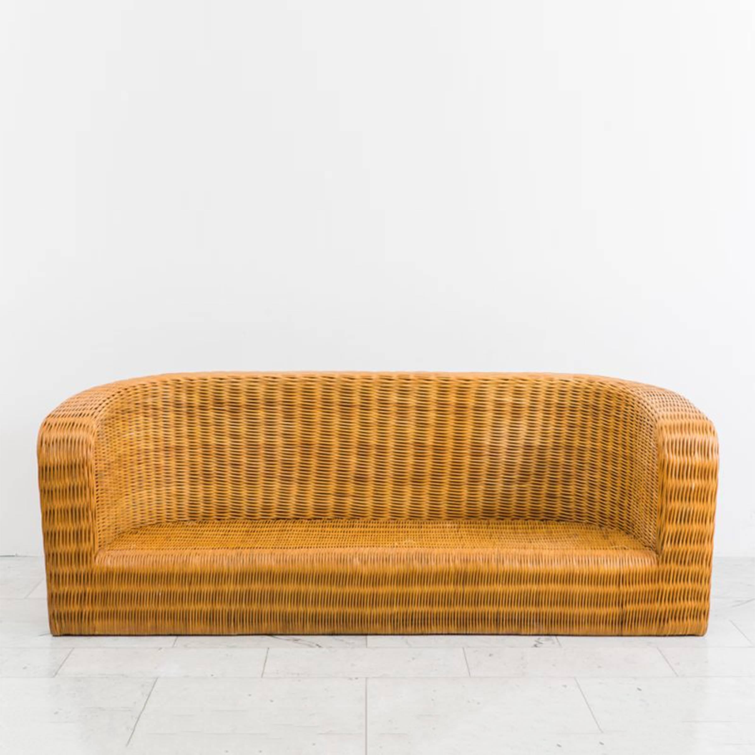 Karl Springer, Wicker Pullman Sofa, USA, 1985 1
