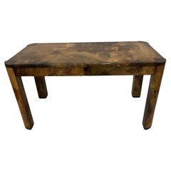 Karl Springer 1976 Lacquered Goatskin Desk