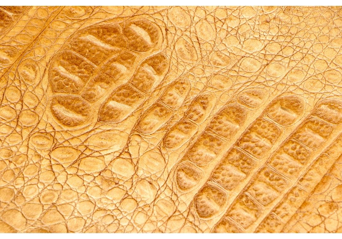 20th Century Karl Springer 1986 Python Snakeskin Telephone Table Signed & Dated For Sale