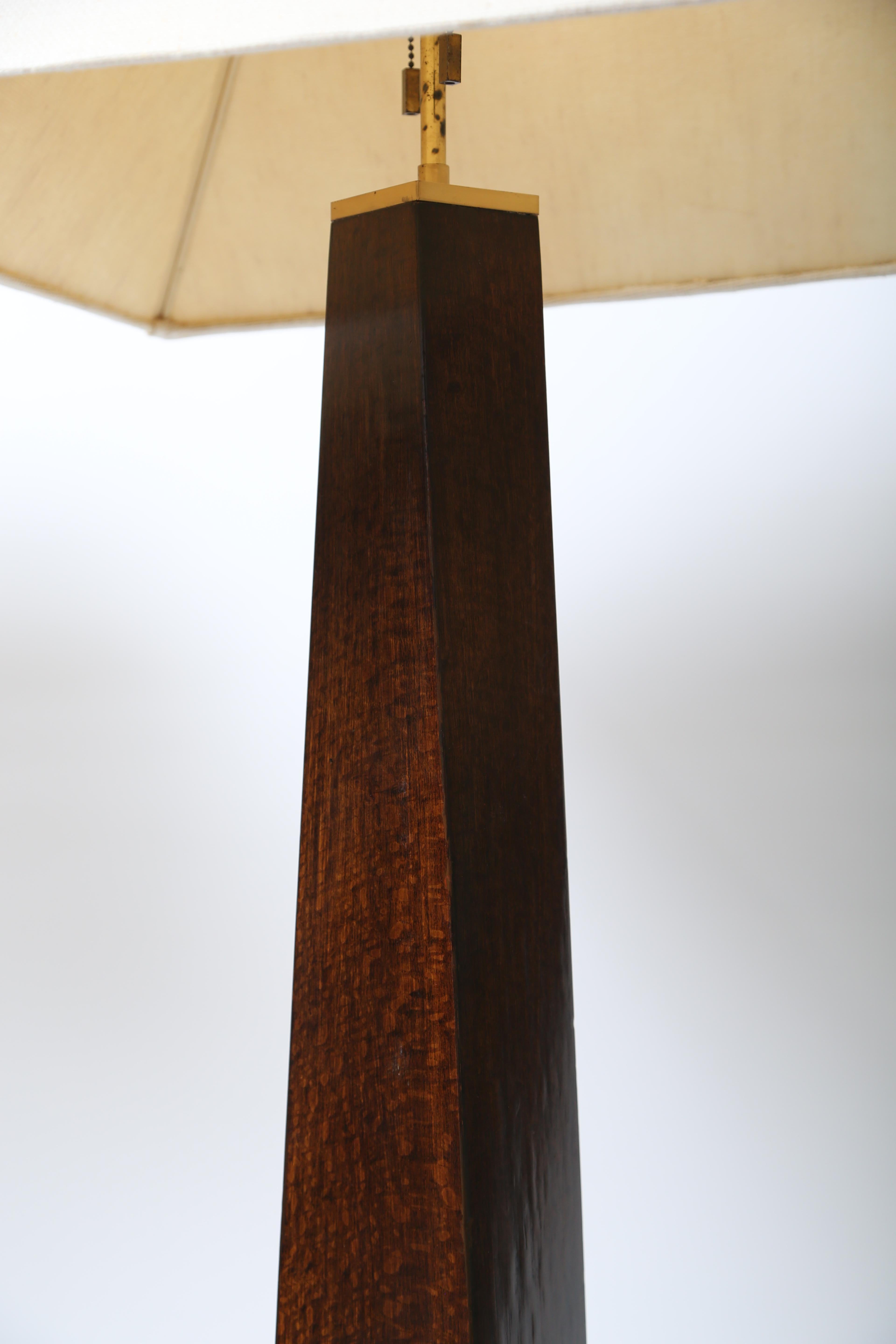 Karl Springer African Mekour Wood JMF Floor Lamps 1