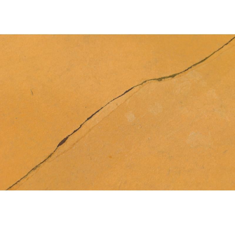 Table de salle à manger circulaire en peau de chèvre du milieu du siècle de Karl Springer en vente 5