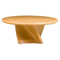 Karl Springer Amerikanischer Mid-Century Esstisch aus Ziegenleder