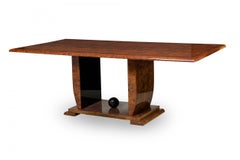 Karl Springer American Mid-Century Modern Burl Wood Dining Table