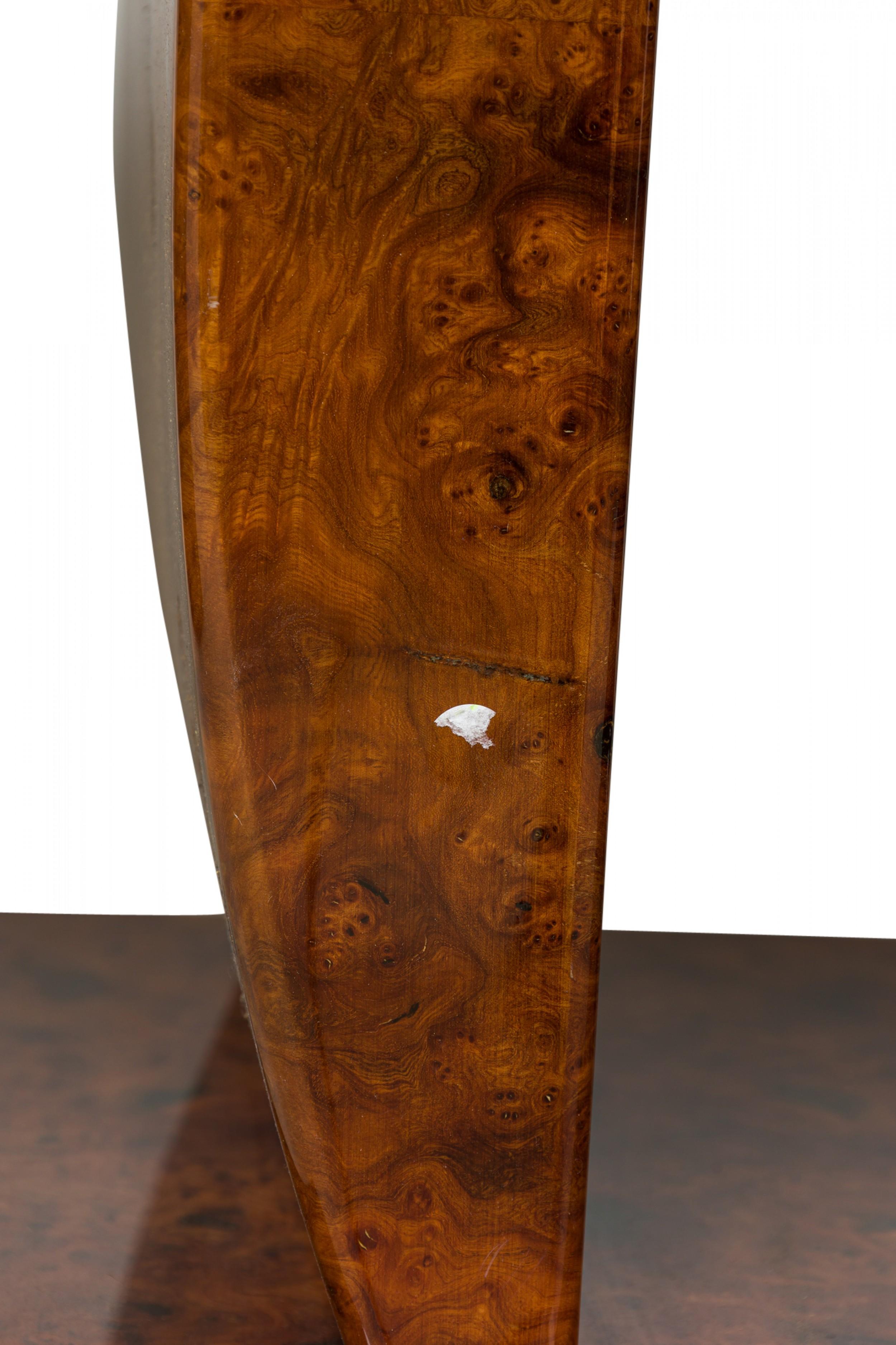 Table de salle à manger en bois de ronce de Karl Springer American Mid-Century Modern en vente 2