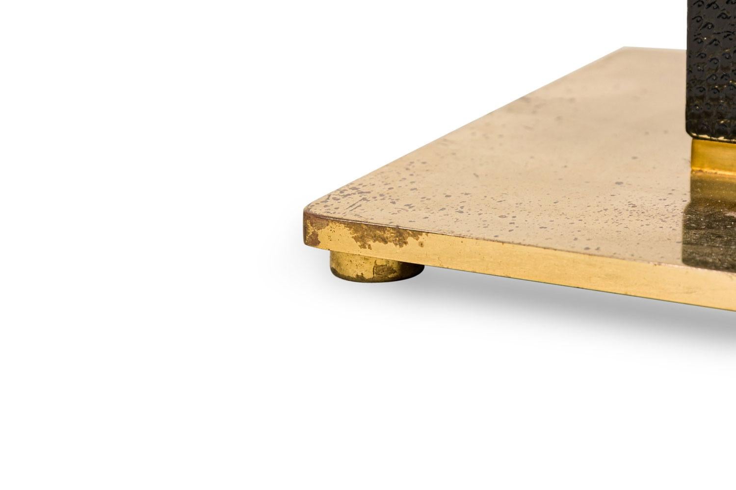 Lampadaire à colonne enveloppée d'autruche Karl Springer American Mid-Century en vente 3